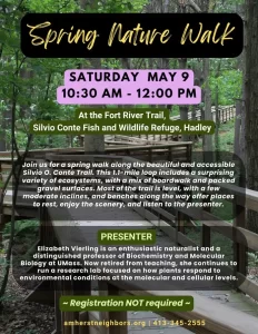 Spring Nature Walk at Fort River Trail Hadley MA