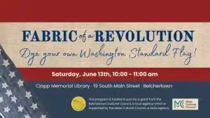 Dye Your Own Washington Standard Flag at Clapp Library