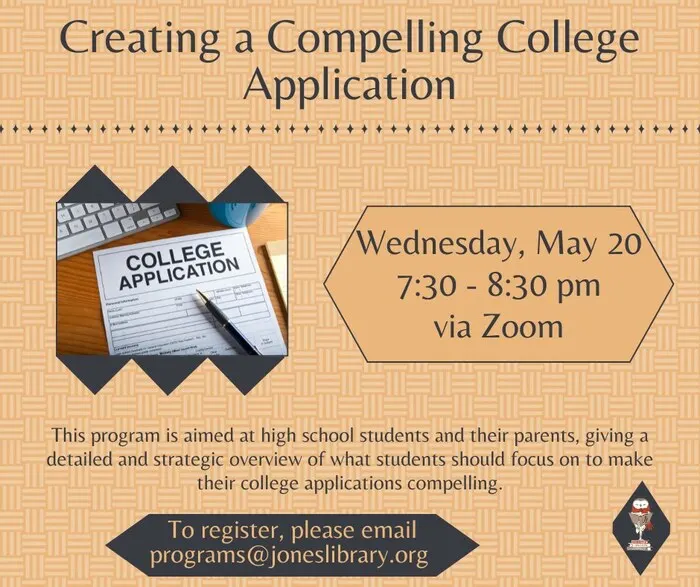 Creating a Compelling College Application Webinar