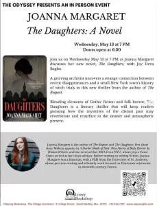 suspense fiction craft talk at Odyssey Bookshop