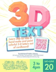 3D letter craft Sunderland