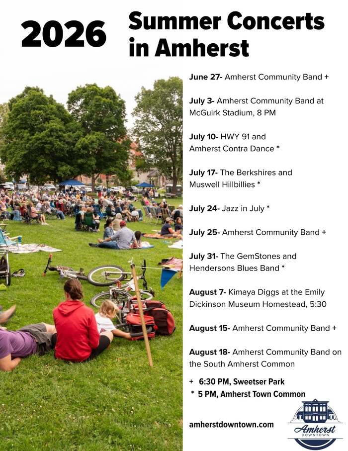 2026 Summer Concerts in Amherst