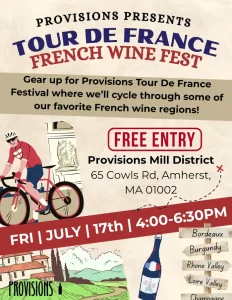 Tour de France French Wine Fest at Provisions Mill District