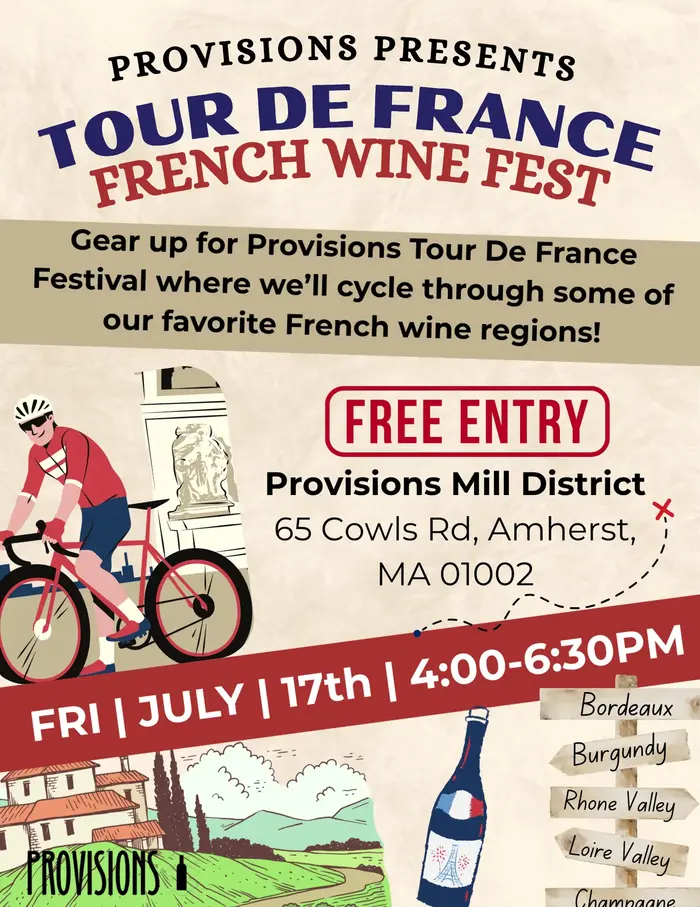 Tour de France French Wine Fest at Provisions Mill District