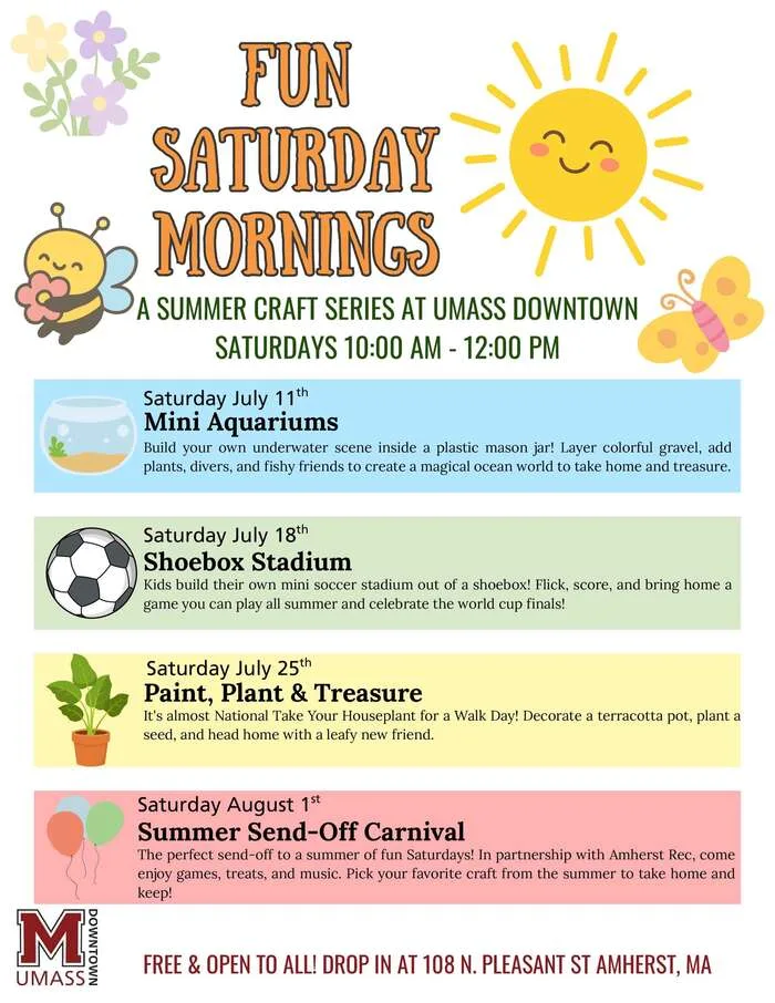 Free Kids Crafts – Saturdays, UMass Downtown