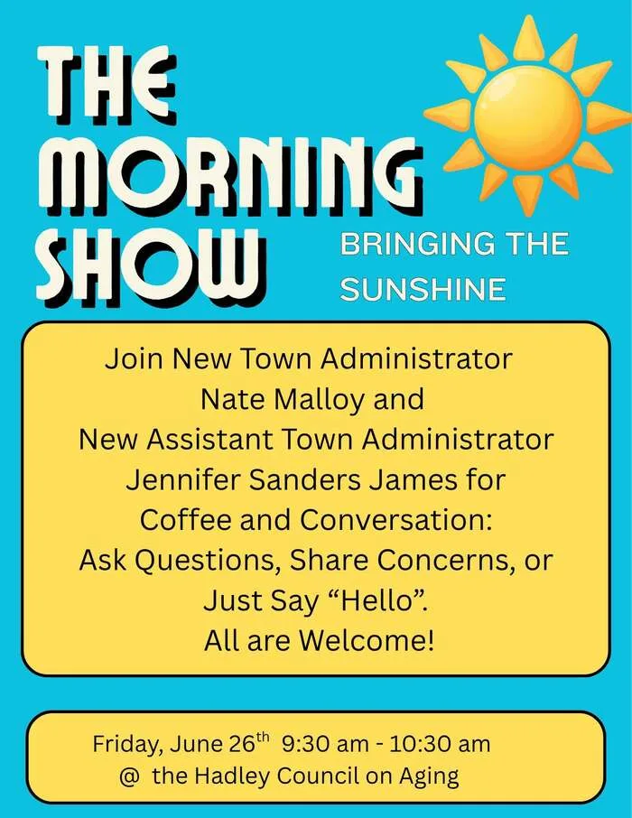 Coffee & Conversation with Hadley Town Administrator & Assistant