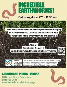 Incredible Earthworms Workshop at Sunderland Library