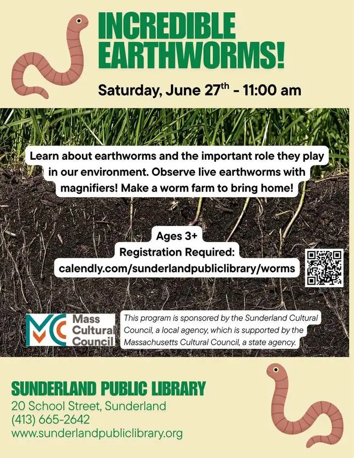 Incredible Earthworms Workshop at Sunderland Library