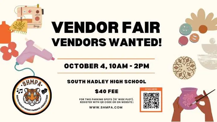 SHMPA Vendor Fair at South Hadley High School: October 4 2026