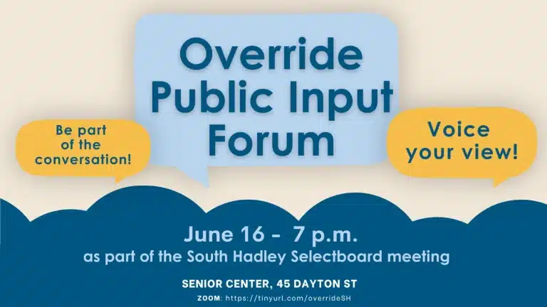 South Hadley override forum