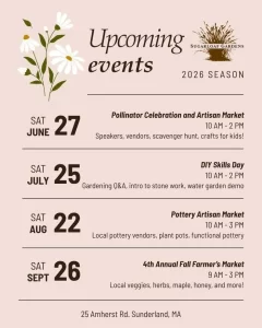 Sugarloaf Gardens 4th Saturday Event Series