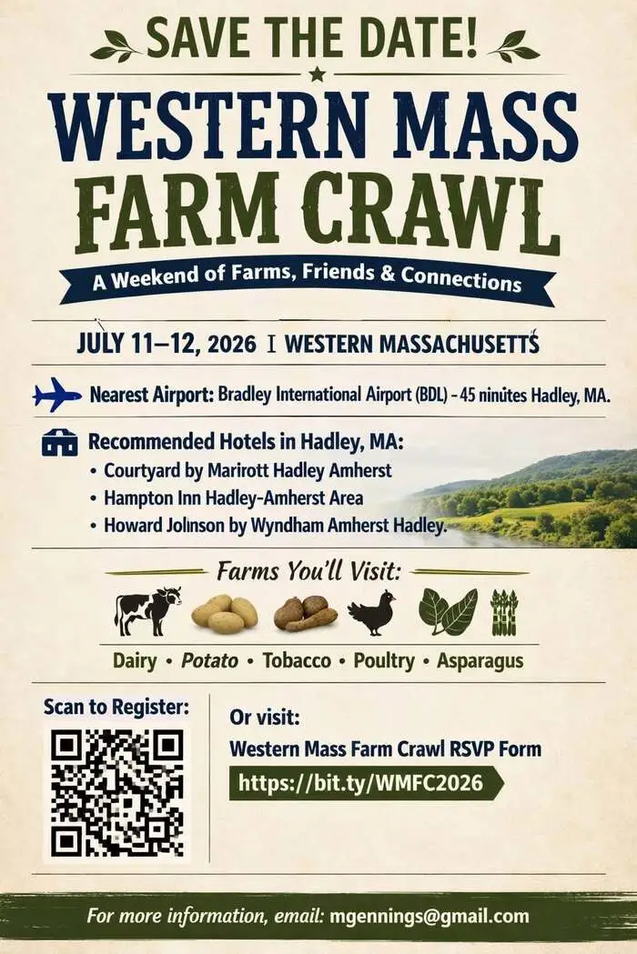 Western Mass Farm Crawl: July 11-12, 2026
