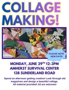 DIY Collage Making at Amherst Survival Center