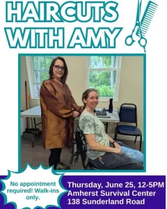 Free Walk-in Haircuts at Amherst Survival Center