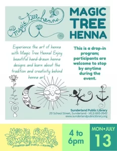 Henna Art with Magic Tree Henna at Sunderland Library