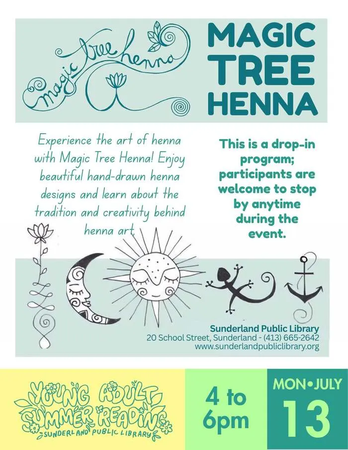 Henna Art with Magic Tree Henna at Sunderland Library