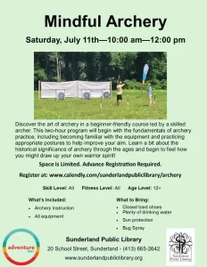 Mindful Archery at Sunderland Library