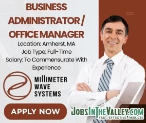 Millimeter Wave Systems Hiring Business Administrator in Amherst May 2026