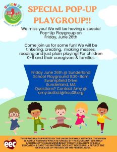 Pop-Up Playgroup at Sunderland School