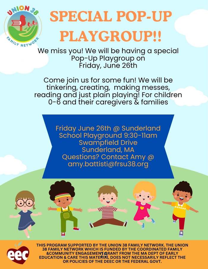 Pop-Up Playgroup at Sunderland School
