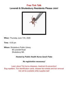 Tick Talk at Shutesbury Public Library
