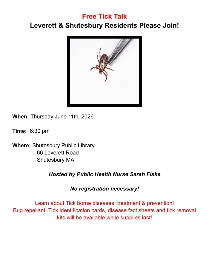 Tick Talk at Shutesbury Public Library