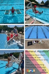 Adaptive Swim Daily – 12-1 PM, Amherst War Memorial Pool