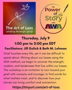 The Art of Loss: Writing Through Grief