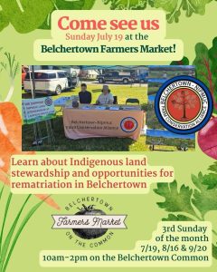 Indigenous Land Stewardship – Belchertown Farmers Market