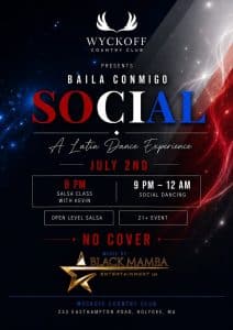 Baila Conmigo Salsa Night at Wyckoff Country Club