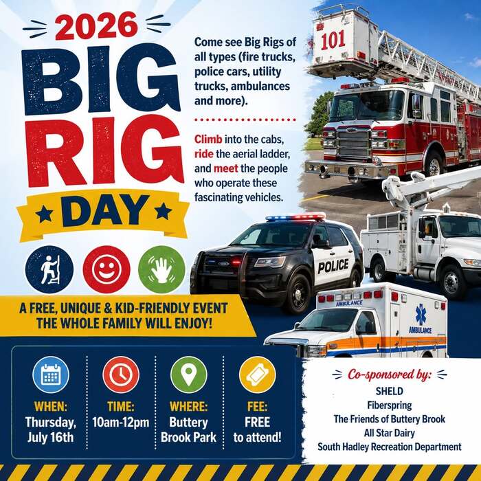 Climb Inside Big Rigs – July 16, Buttery Brook Park