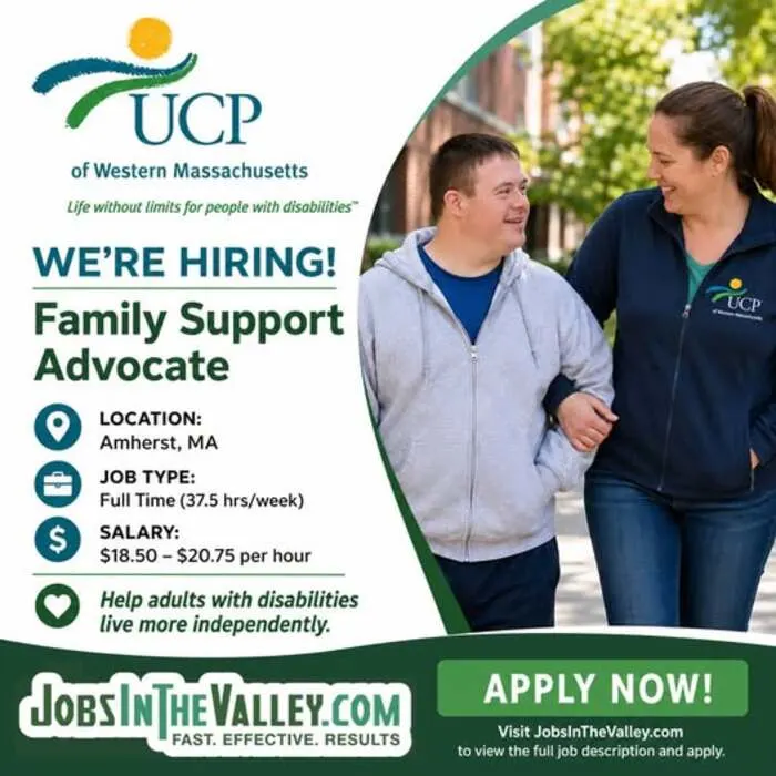 UCP Hiring Support Advocate – Full-Time, Amherst