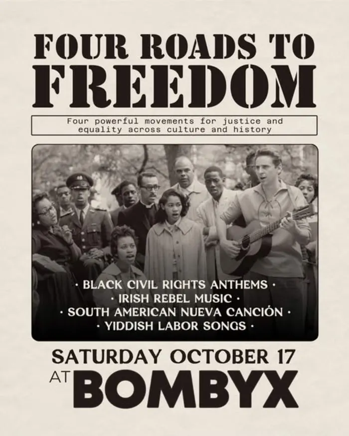 Four Roads to Freedom – Oct 17, 7 PM, Bombyx