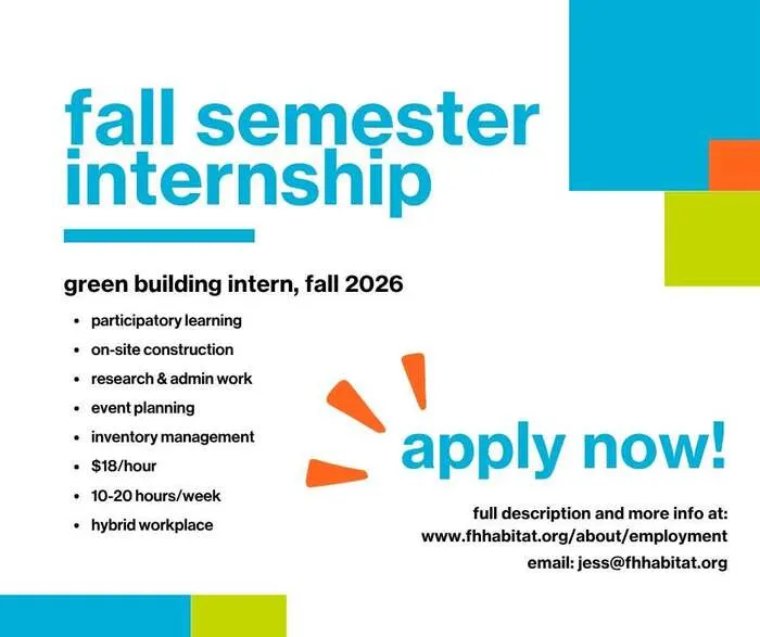 Fall Internship – Construction & Research