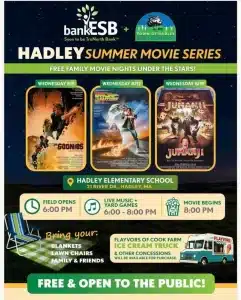 Free Family Movies – Aug 5, 12 & 19, Hadley