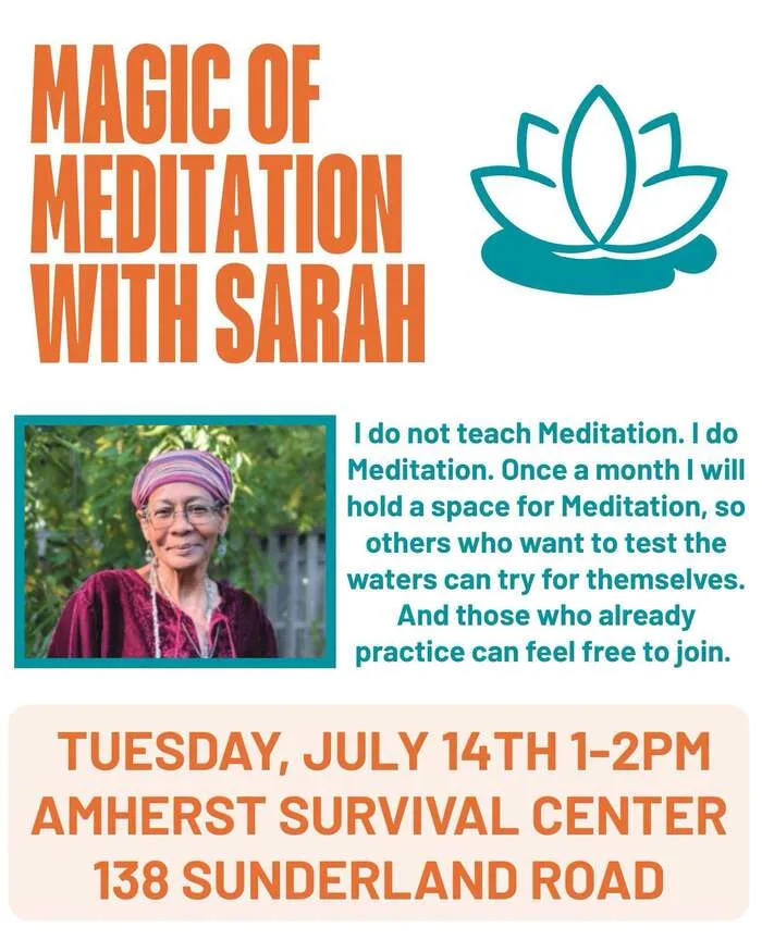 Free Meditation at Amherst Survival Center
