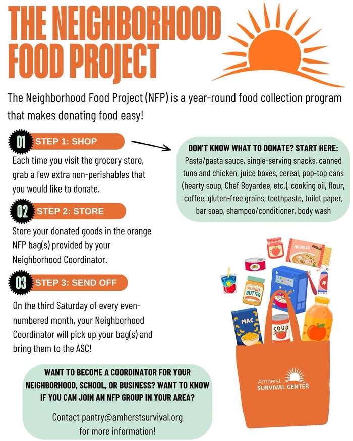 Donate Food Year-Round – Amherst Survival Center