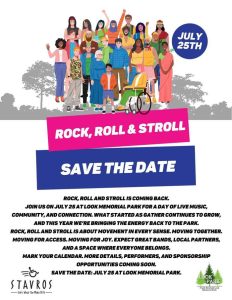 Rock, Roll and Stroll – July 25, 2-6 PM, Look Park