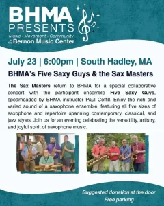 Five Saxy Guys & Sax Masters – July 23, 2026