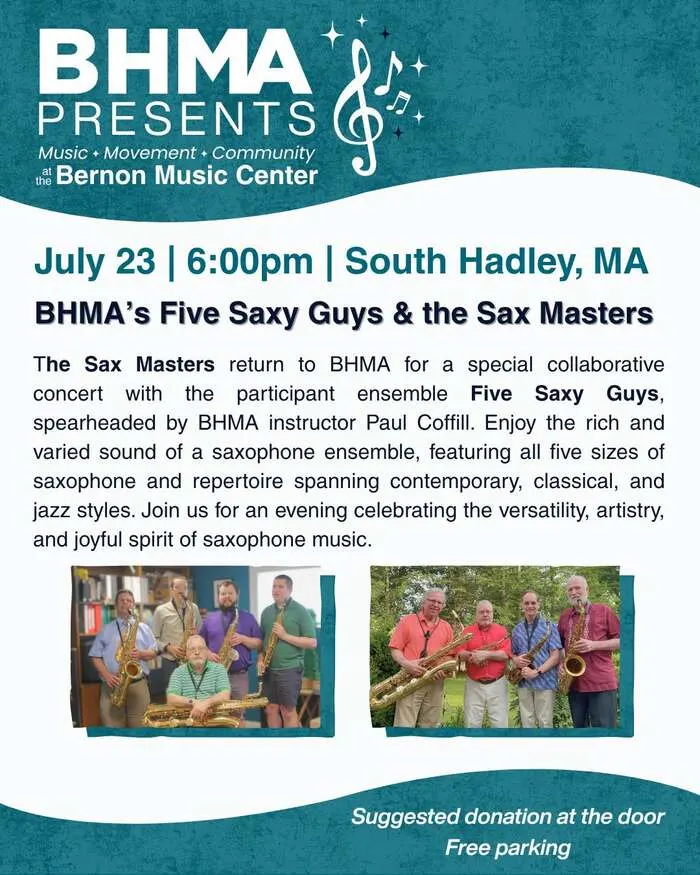 Five Saxy Guys & Sax Masters – July 23, 2026