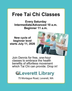 Free Tai Chi – Saturdays, Leverett Library
