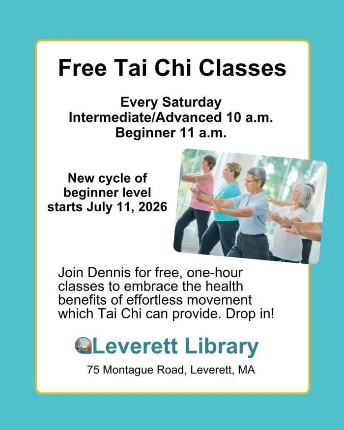 Free Tai Chi – Saturdays, Leverett Library