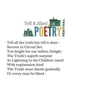 Poetry Festival – Sept 21-27, Emily Dickinson Museum