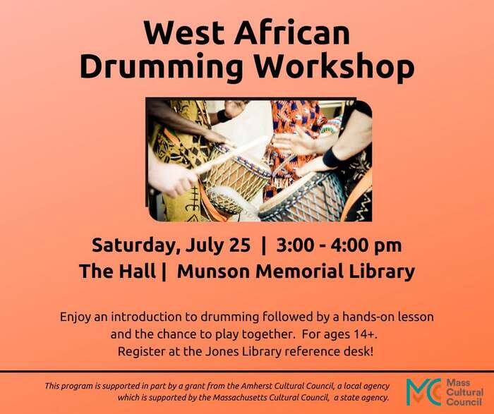 West African Drumming at Munson Library