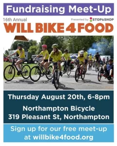 Will Bike 4 Food Meetup – Aug 20, 6-8 PM, Northampton