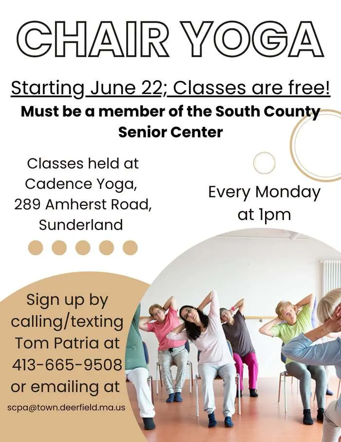 Monday Chair Yoga – South County Senior Center Members