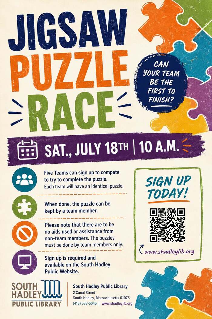 Puzzle Race – South Hadley Library
