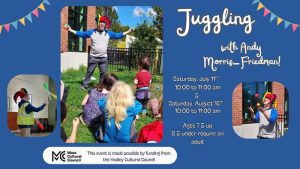 Community juggling Hadley Library
