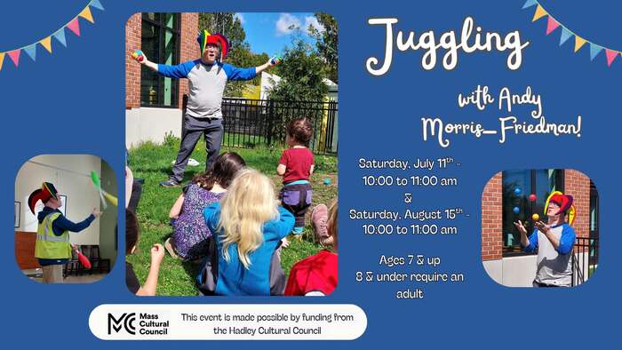 Community juggling Hadley Library