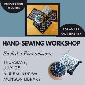 Japanese Embroidery at Munson Library